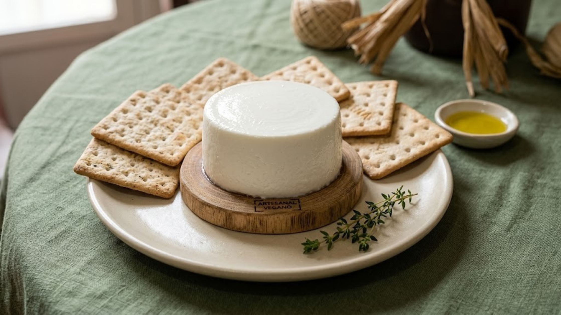 queijo polenghito fermentado e vegano